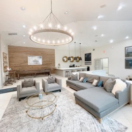 living area with easy access to other rooms